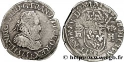 HENRI III Teston 3e type, col fraisé 1575 Angers