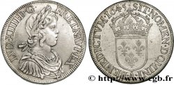LOUIS XIV LE GRAND OU LE ROI SOLEIL Écu à la mèche courte 1645 Paris, Monnaie du Louvre