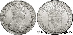 LOUIS XIV LE GRAND OU LE ROI SOLEIL Écu à la mèche longue 1651 Paris