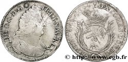 LOUIS XIV LE GRAND OU LE ROI SOLEIL Écu aux palmes 1694 Dijon