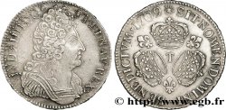 LOUIS XIV THE SUN KING Écu aux trois couronnes 1709 Nantes