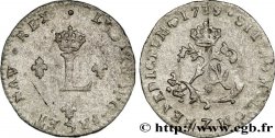 LOUIS XV DIT LE BIEN AIMÉ Double sol de billon 1739 Grenoble