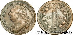LOUIS XVI (MONARQUE CONSTITUTIONNEL) 12 deniers dit au faisceau , type FRANCOIS 1791 Marseille