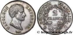 2 francs Napoléon Empereur, Calendrier grégorien 1806 Perpignan F.252/7
