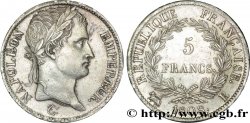 5 francs Napoléon Empereur, République française 1808 Rouen F.306/3 AU