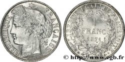 1 franc Cérès, IIIe République, grand A 1871 Paris F.216/1