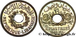 LIBAN - TROISIÈME RÉPUBLIQUE Essai de 2 piastres et demie 1940 Paris