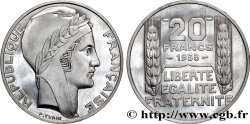 Préparation de la 20 francs Pétain, type Turin, essai en aluminium, tranche lisse, 4,6 g 1938 VG.5489 b