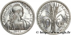 PROVISORY GOVERNEMENT OF THE FRENCH REPUBLIC - INDOCHINE Essai de 10 centimes 1945 Paris