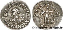 BACTRIA - REINO DE BACTRIA - MENANDROS I SOTER Drachme bilingue