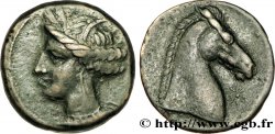 ZEUGITANE - CARTHAGE Shekel ou unité, (PB, Æ 19)