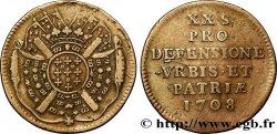 FLANDRE - SIÈGE DE LILLE Vingt sols, monnaie obsidionale TTB/TB+