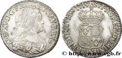 LOUIS XV THE WELL-BELOVED Écu dit de France-Navarre 1719 Montpellier