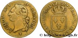 LOUIS XVI (MONARQUE CONSTITUTIONNEL) Sol dit à l écu 1791 Limoges
