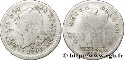 LOUIS XVI 30 sols dit au génie , type FRANÇAIS 1793 Strasbourg