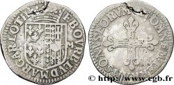 PRINCIPAUTÉ DE CHÂTEAU-REGNAULT - FRANÇOIS DE BOURBON ET LOUISE-MARGUERITE DE LORRAINE Quart d’écu, 1er type TB+