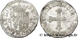 PRINCIPAUTÉ DE CHÂTEAU-REGNAULT - FRANÇOIS DE BOURBON ET LOUISE-MARGUERITE DE LORRAINE Quart d’écu, 2e type TTB
