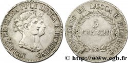 5 franchi, moyens bustes 1807 Florence VG.1472