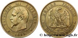 Dix centimes Napoléon III, tête nue, différent ancre 1855 Marseille F.133/30