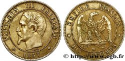 Dix centimes Napoléon III, tête nue 1857 Strasbourg F.133/43