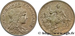 Pré-série de 10 centimes Daniel-Dupuis au ruban 1897  Maz.2170 a var