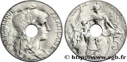 Essai de 5 centimes Daniel-Dupuis, flan nickel perforé 1907 VG.4589
