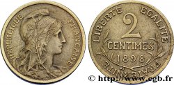Piéfort au triple de la 2 centimes Daniel-Dupuis sans le mot essai, en flan mat 1898 F.110/2P