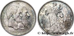 BELGIQUE - ROYAUME DE BELGIQUE - LÉOPOLD II 5 francs, Cinquantenaire du Royaume (1830-1880) 1880 Bruxelles