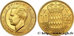 MONACO - PRINCIPAUTÉ DE MONACO - RAINIER III Essai en or de 20 francs prince Rainier III 1950 Paris