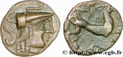 GALLIA - AULERCI CENOMANI (Regione di Mans) Denier à la tête casquée à droite