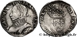 HENRY III. COINAGE AT THE NAME OF CHARLES IX Teston, 11e type 1575 Lyon