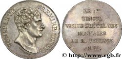 Monnaie de visite, module de 5 francs, pour la visite de Bonaparte à l’hôtel des Monnaies de Paris 1803 Paris VG.1203