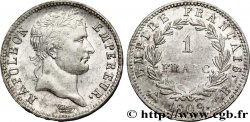 1 franc Napoléon Ier tête laurée, Empire français 1809 Rouen F.205/2