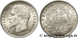 50 centimes Napoléon III, tête nue 1862 Paris F.187/16