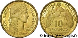Concours de 10 francs, essai de Bénard en bronze-aluminium 1929 VG.5227 var.