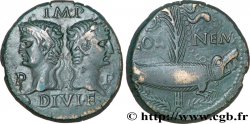 NEMAUSUS - NIMES - AUGUSTUS und AGRIPPA Dupondius