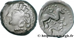 GALLIA - AULERCI EBUROVICES (Región d Evreux) Bronze au cheval et au sanglier