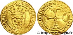 CHARLES VII LE VICTORIEUX Demi-écu d or à la couronne ou demi-écu neuf 26/04/1438 Paris