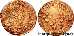 LOUIS XIII Double lorrain, 8e type de Stenay 1636 Stenay