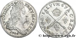 LOUIS XIV THE SUN KING Dix sols aux insignes 1704 Lyon