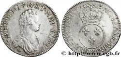 LOUIS XV THE WELL-BELOVED Écu dit vertugadin 1718 Dijon