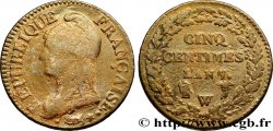 Cinq centimes Dupré, grand module 1799 Lille F.115/41 var.