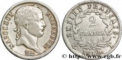 2 francs Napoléon Ier tête laurée, Empire français 1812 Nantes F.255/49