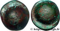 GALLIA SENONES (Regione di Sens) Statère globulaire à la croix, en bronze