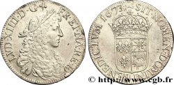 LOUIS XIV THE SUN KING Écu au buste juvénile du Béarn 1673 Pau