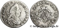 LOUIS XIV THE SUN KING Quatre sols aux deux L couronnées 1696 La Rochelle