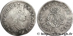 LOUIS XIV THE SUN KING Quatre sols aux deux L couronnées 1698 La Rochelle
