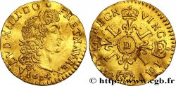 LOUIS XIV LE GRAND OU LE ROI SOLEIL Demi-louis d or aux quatre L, fausse réformation 1694 Lyon (copié sur)