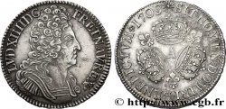 LOUIS XIV LE GRAND OU LE ROI SOLEIL Écu aux trois couronnes 1709 Paris SUP