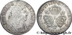 LOUIS XIV THE SUN KING Écu aux trois couronnes 1711 Limoges